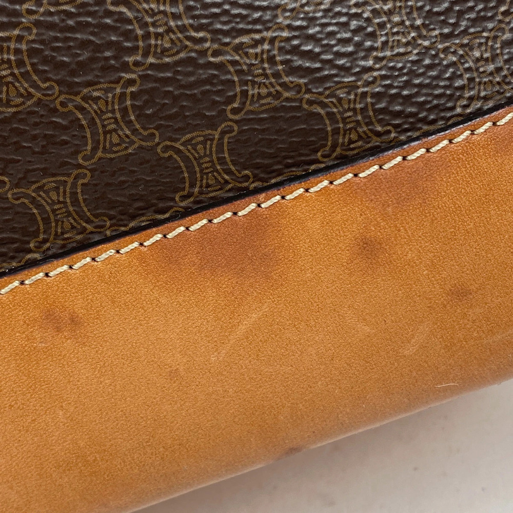 Celine Macadam tote bag shoulder canvas brown - Picture 3 of 7